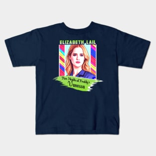 five nights at freddy's movie 2023 Elizabeth Lail as Vanessa graphic design Kids T-Shirt